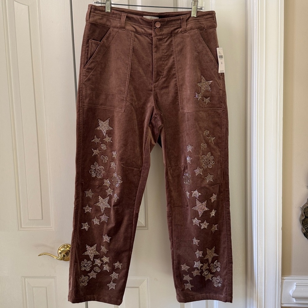 The Wanderer Brown Pants with Star Details